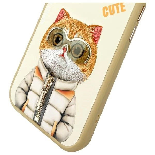 Nimmy Cool&amp;Cute 2.0 Cat Case for iPhone 15 - Beige