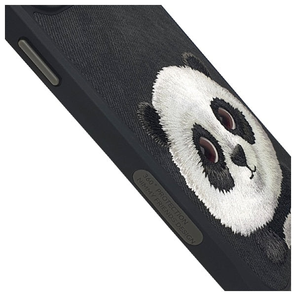 Nimmy Big Eyed Pet 2.0 Panda case for iPhone 15 Pro - black
