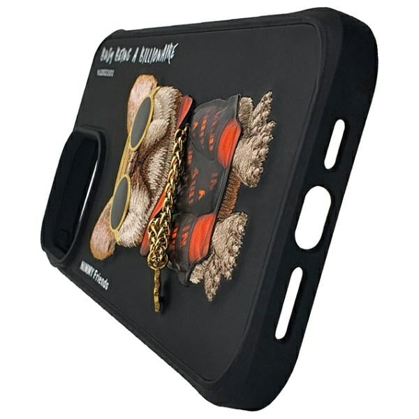 Nimmy Glasses Cool Dog Case for iPhone 15 Pro - Black