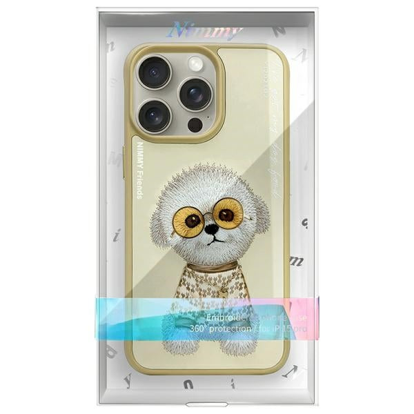 Nimmy Glasses Cool Case for iPhone 15 Pro - Beige