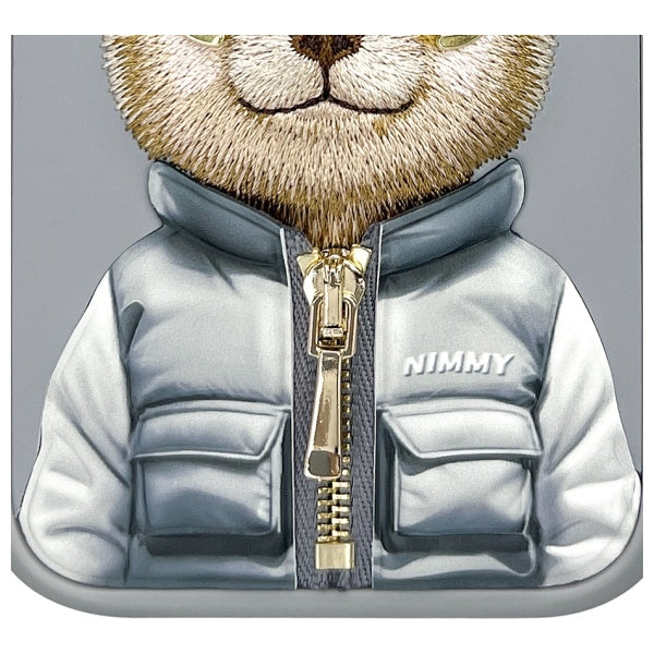 Nimmy Cool&amp;Cute 2.0 Bear Case for iPhone 15 Pro - Gray