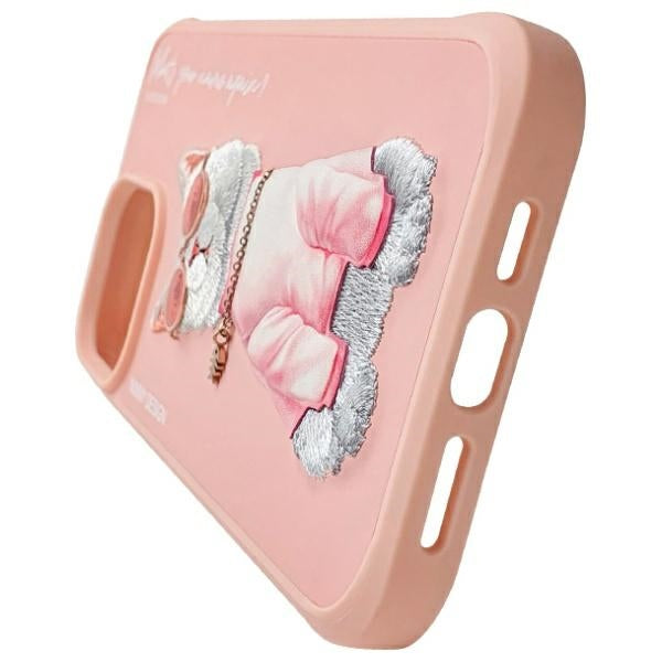 Nimmy Glasses Cool Cat Case for iPhone 15 Pro Max - Pink