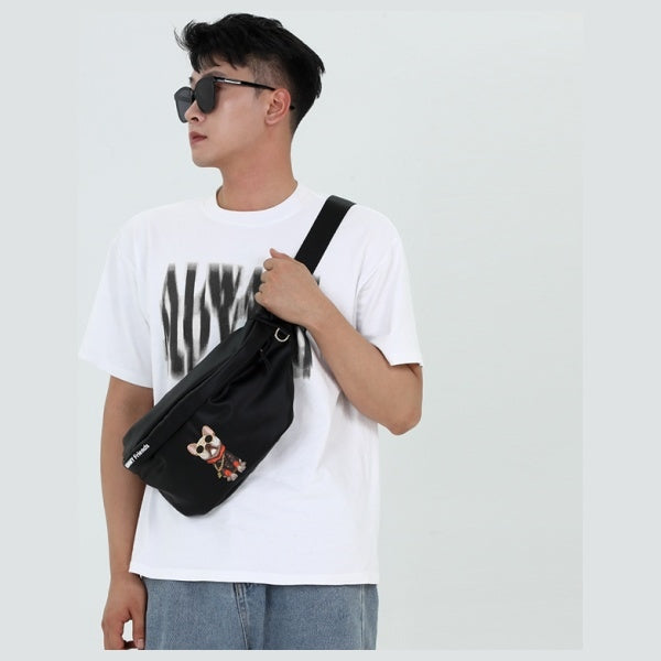 Nimmy Crossbody Glasses Cool Dog Shoulder Bag - Green