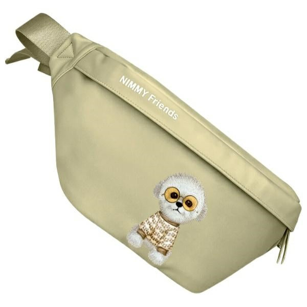Nimmy Crossbody Glasses Cool Dog Shoulder Bag - Green