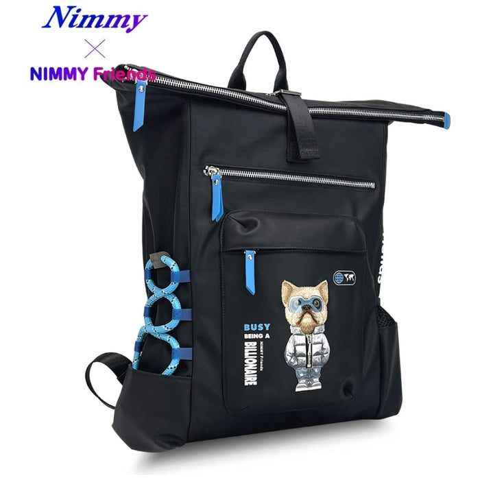 Nimmy Cool&amp;Cute 2.0 Dog Laptop Backpack - Black
