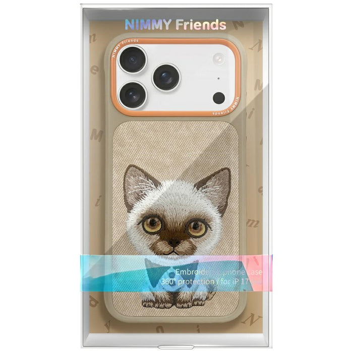 Nimmy Big Eyed Pet 2.0 Cat Case for iPhone 17 Pro Max - Beige