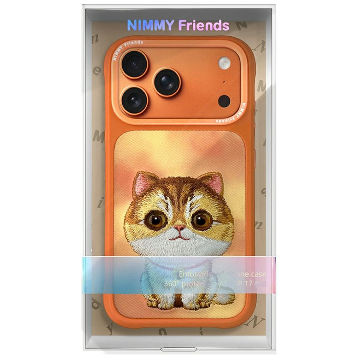 Nimmy Big Eyed Pet 2.0 Cat case for iPhone 17 Pro - orange
