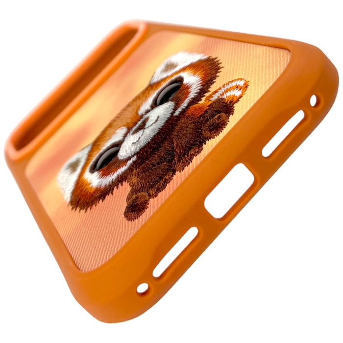 Nimmy Big Eyed Pet 2.0 Raccoon case for iPhone 17 Pro Max - orange