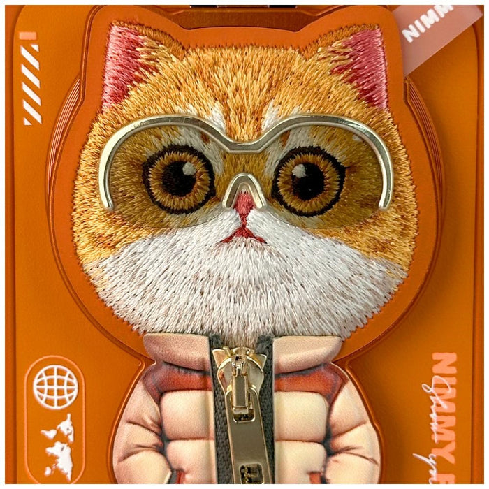 Nimmy Cool&amp;Cute 2.0 Cat Case for iPhone 17 Pro Max with Magnetic Hanger - Orange