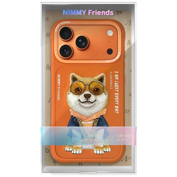 Nimmy Glasses Cool Dog iPhone 17 Pro Case - Orange