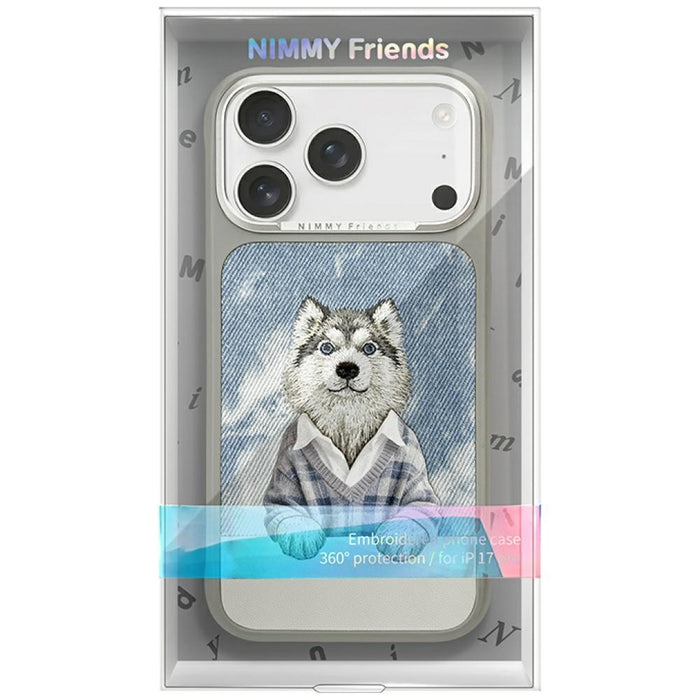 Nimmy Gentle Pets Series Dog MagSafe case for iPhone 17 Pro Max - gray