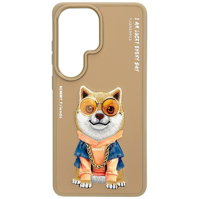 Nimmy Glasses Cool Dog Case for Samsung Galaxy S26 Ultra - Beige