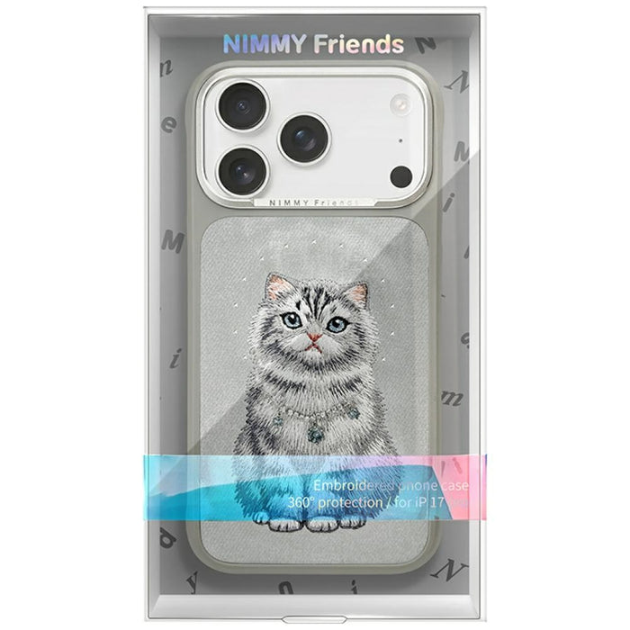 Nimmy Lucky Fashion Cat MagSafe case for iPhone 17 Pro - gray