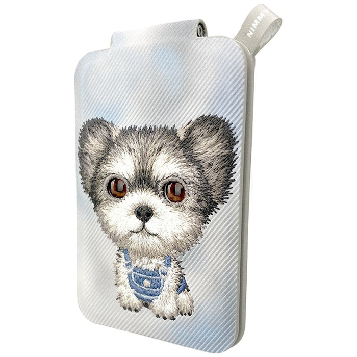 Nimmy New Big-Eye Cute Pets 2.0 Dog Magnetic Wallet with Phone Stand - Gray