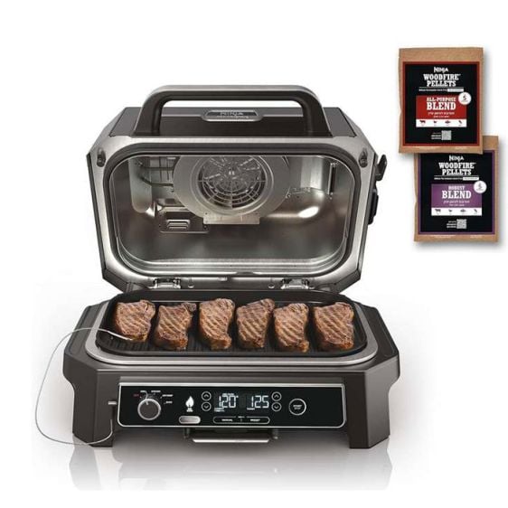 Grill NINJA OG850 Pro XL, 4-in-1, Grill, BBQ smoke, Air Fry, & Bake