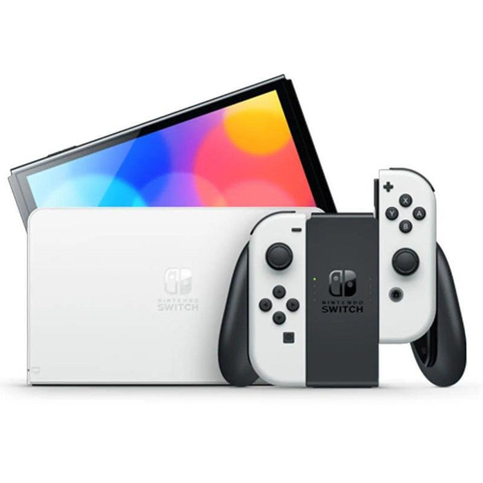 Nintendo Switch OLED White Console + Super Mario & Luigi Headphones