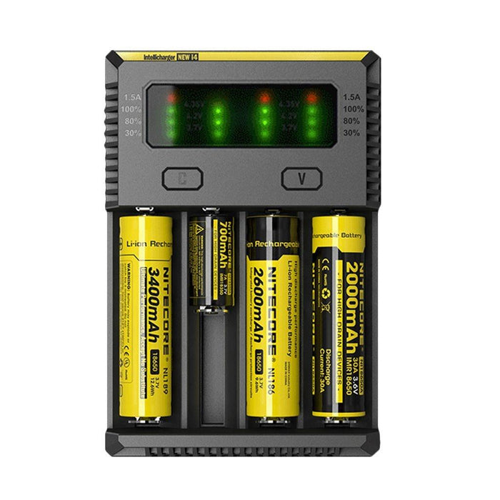 NITECORE i4 Universal Charger, LiIon & NIMH, 18650, CR123; AA, AAA, C, D