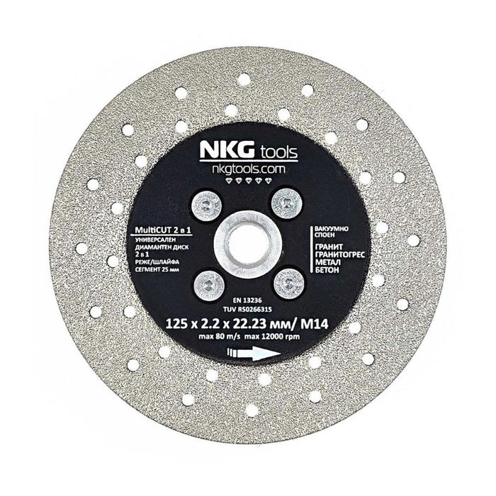 DIAMOND DISC Ф125MM 2В1 NKG TOOLS