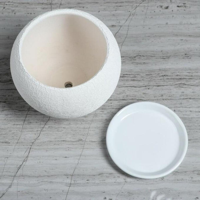 SPHERE POT 1.4 L SILK WHITE