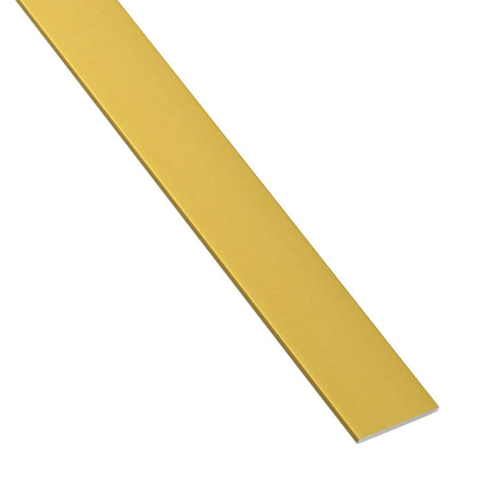 ALUMINUM STRAIGHT PROFILE 15X2MM/1M GOLD