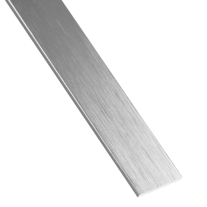 ALUMINUM STRAIGHT PROFILE 20X2MM/1M A. SILVER