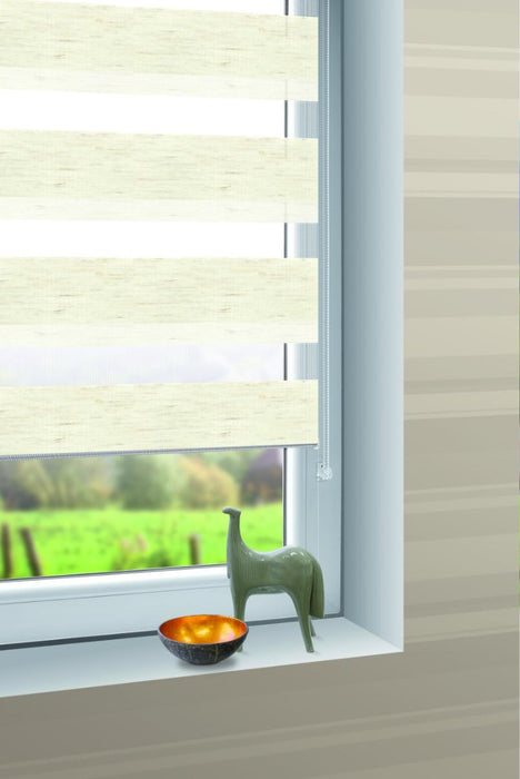 DOUBLE ROLLER BLIND 120X150 CM NATURAL MELANGE