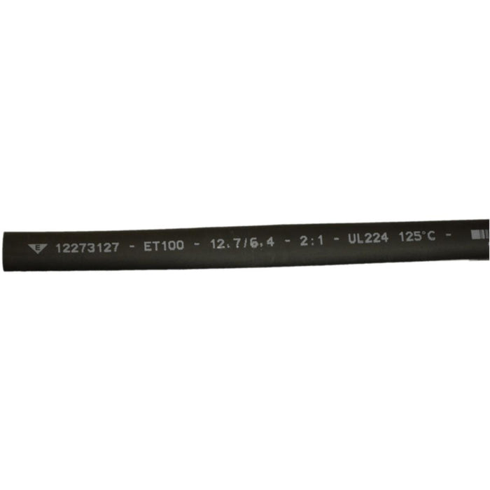 HEAT SHRINKABLE HOSE 12.7/6.4 1M BLACK