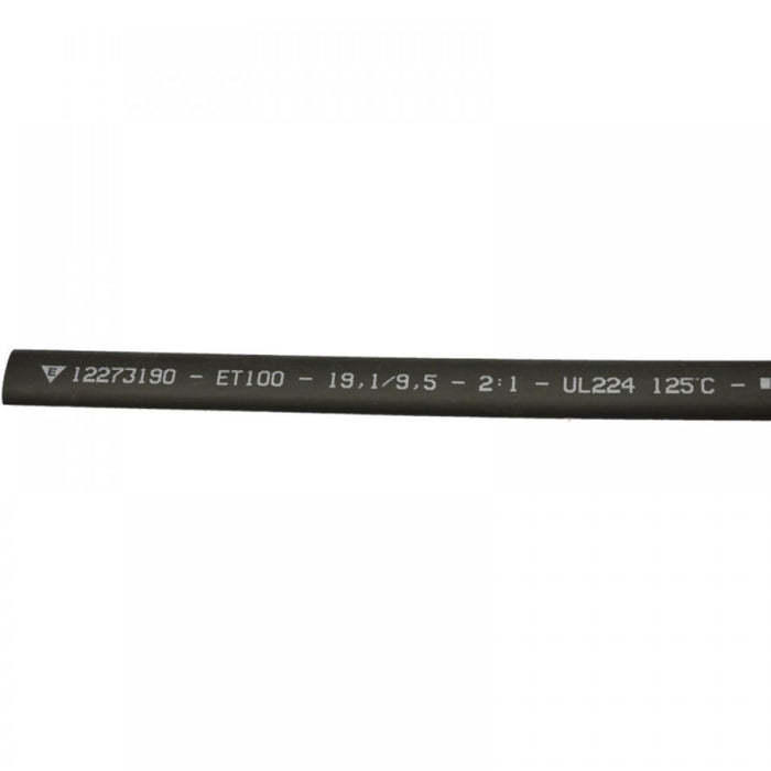 HEAT SHRINKABLE HOSE 19.1/9.5 1M BLACK