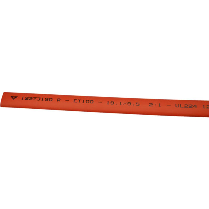 HEAT SHRINKABLE HOSE 19.1/9.5 1M RED