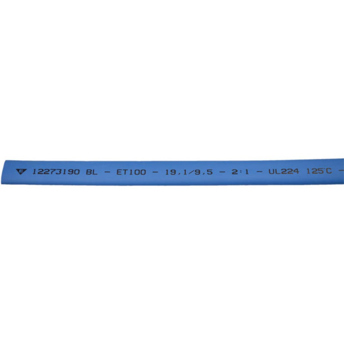 HEAT SHRINKABLE HOSE 19.1/9.5 1M BLUE