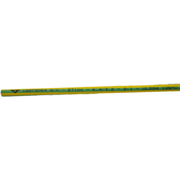 HEAT SHRINK HOSE 6.4/3.2 YELLOW-GREEN