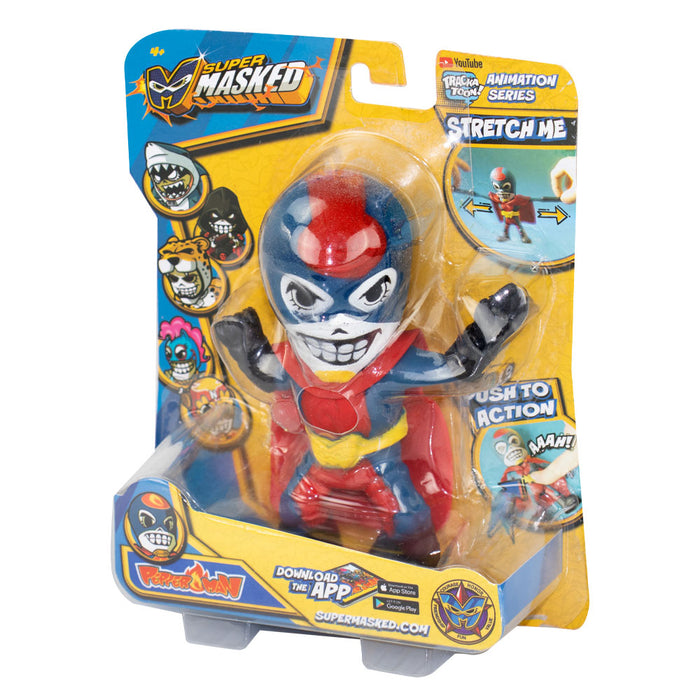 SUPER MASKED Stretchable character with sounds Pepper Man