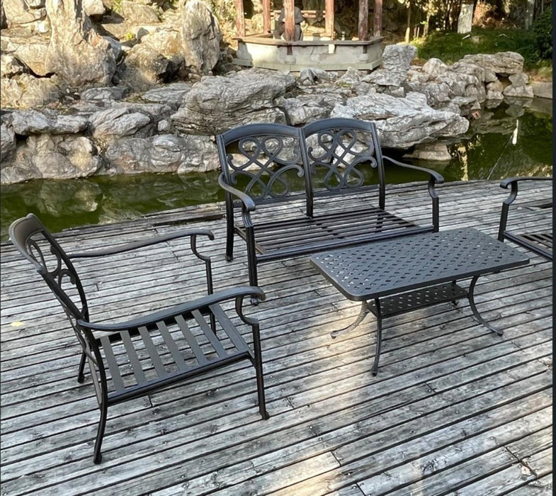 TABLE ARTHUR ALUMINUM 105.5X53X47CM
