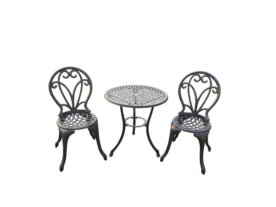 BISTRO TABLE SET + 2 ARTHUR CHAIRS
