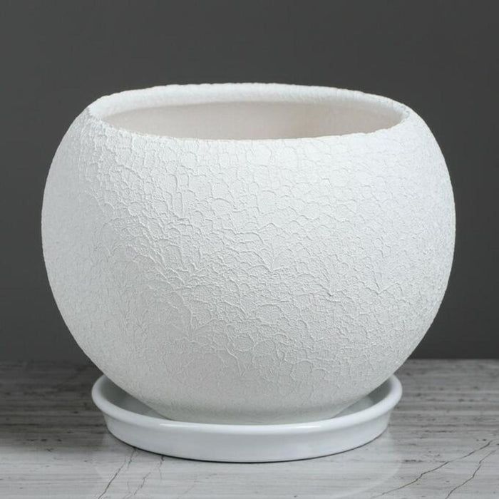 SPHERE POT 0.4 L SILK WHITE