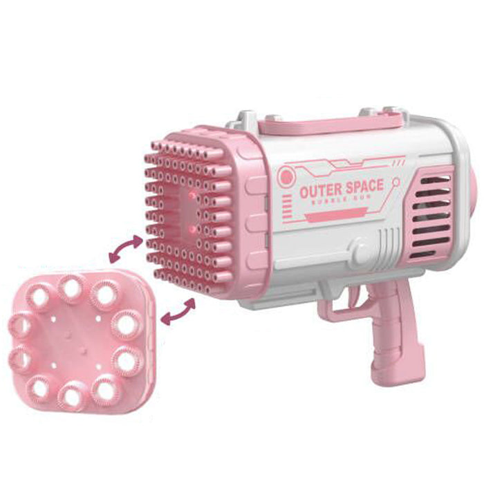 Yifeng Bazooka Bubble Gun Outer Space 80 Bubbles Pink