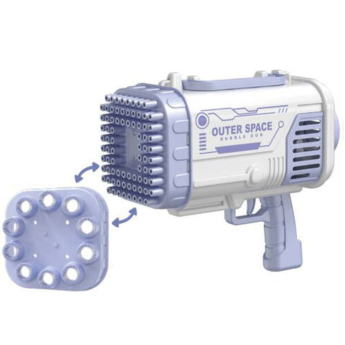 Yifeng Bazooka Bubble Gun Outer Space 80 Bubbles Purple