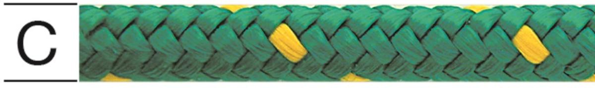 POLYPROPYLENE SPIRAL ROPE GREEN 8MM