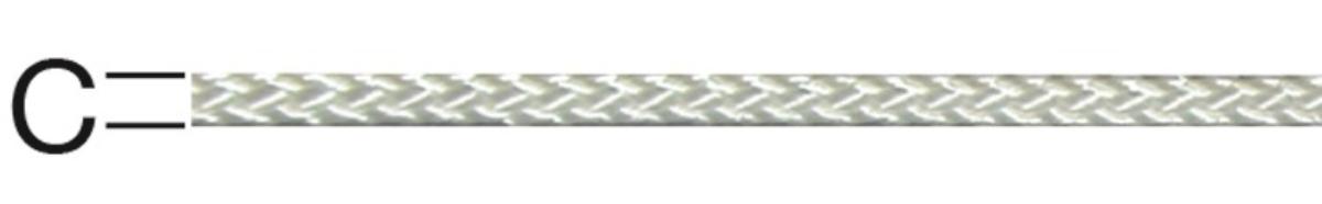 ROPE POLYAMIDE KNITTED 3MM