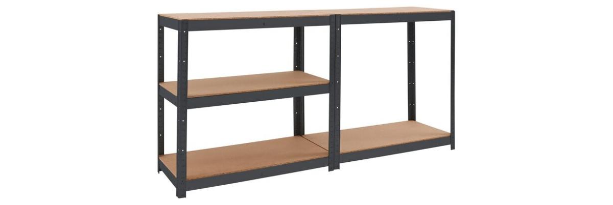 METAL RACK 180X90X45CM 5X265KG BLACK