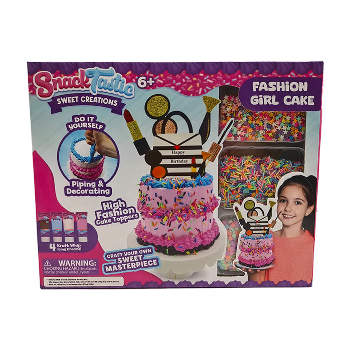Felyx Toys Snack Tastic Creative Set - Decorative Treats, Fashion Girl Cake