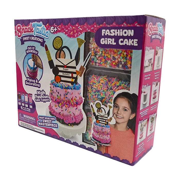 Felyx Toys Snack Tastic Creative Set - Decorative Treats, Fashion Girl Cake