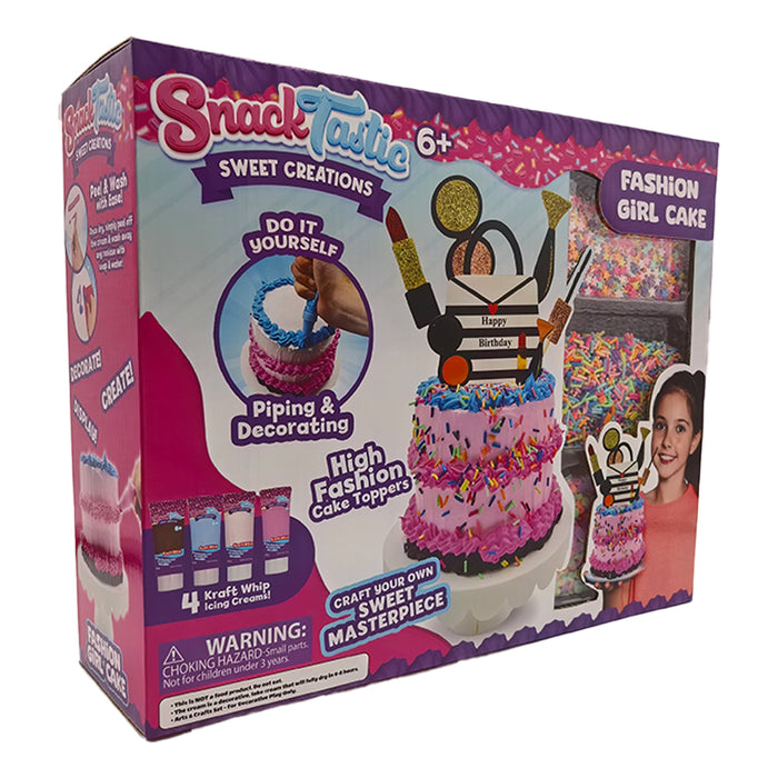 Felyx Toys Snack Tastic Creative Set - Decorative Treats, Fashion Girl Cake