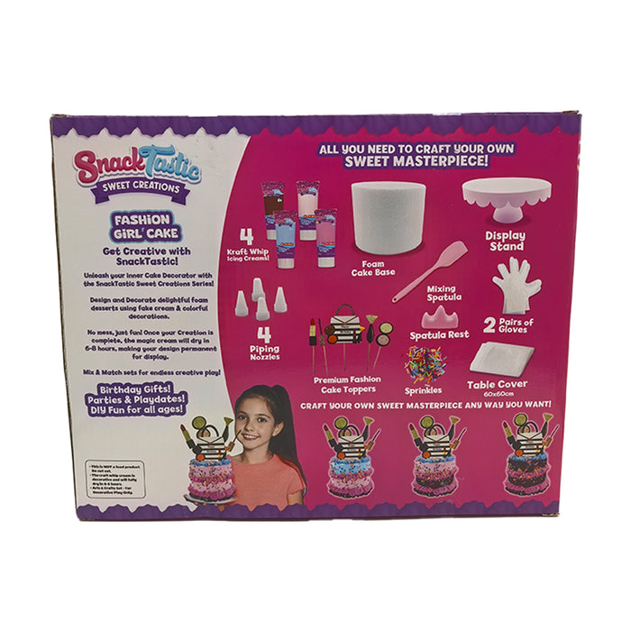 Felyx Toys Snack Tastic Creative Set - Decorative Treats, Fashion Girl Cake