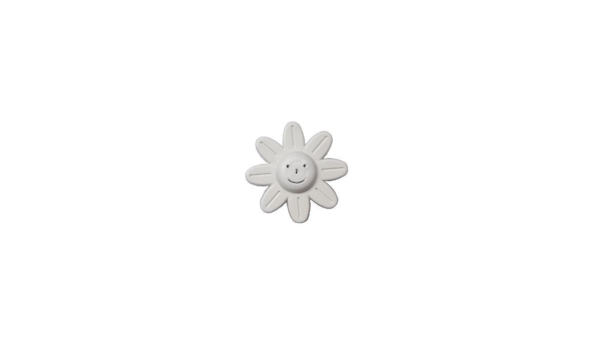 FURNITURE HANDLE PAPATYA WHITE FLOWER