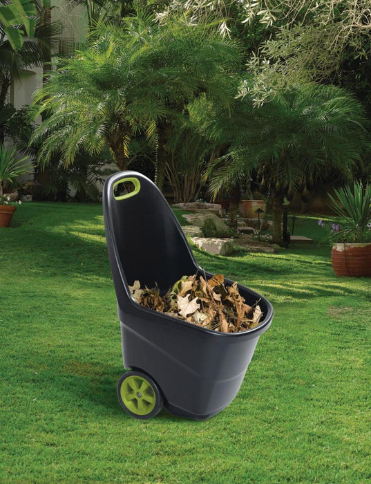 GARDEN TROLLEY 62L GREEN