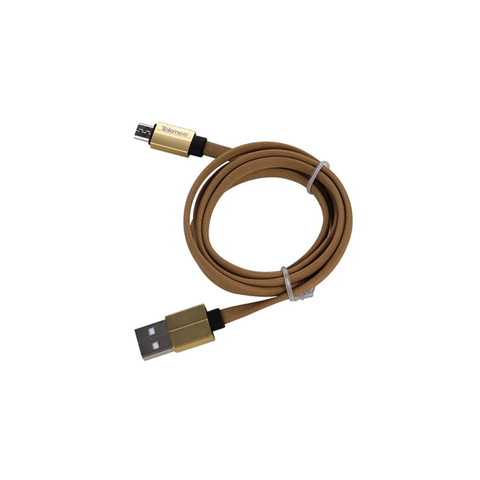 CABLE MICROUSB BRAIDED 1M/2A TEKMEE