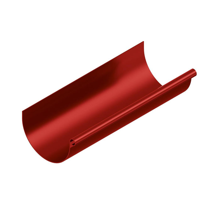 GUTTER 3M X 120 MM PVC RED
