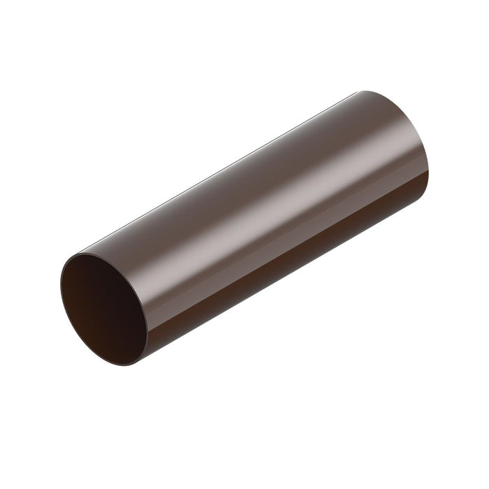 DRAIN PIPE 3M/80 MM PVC BROWN