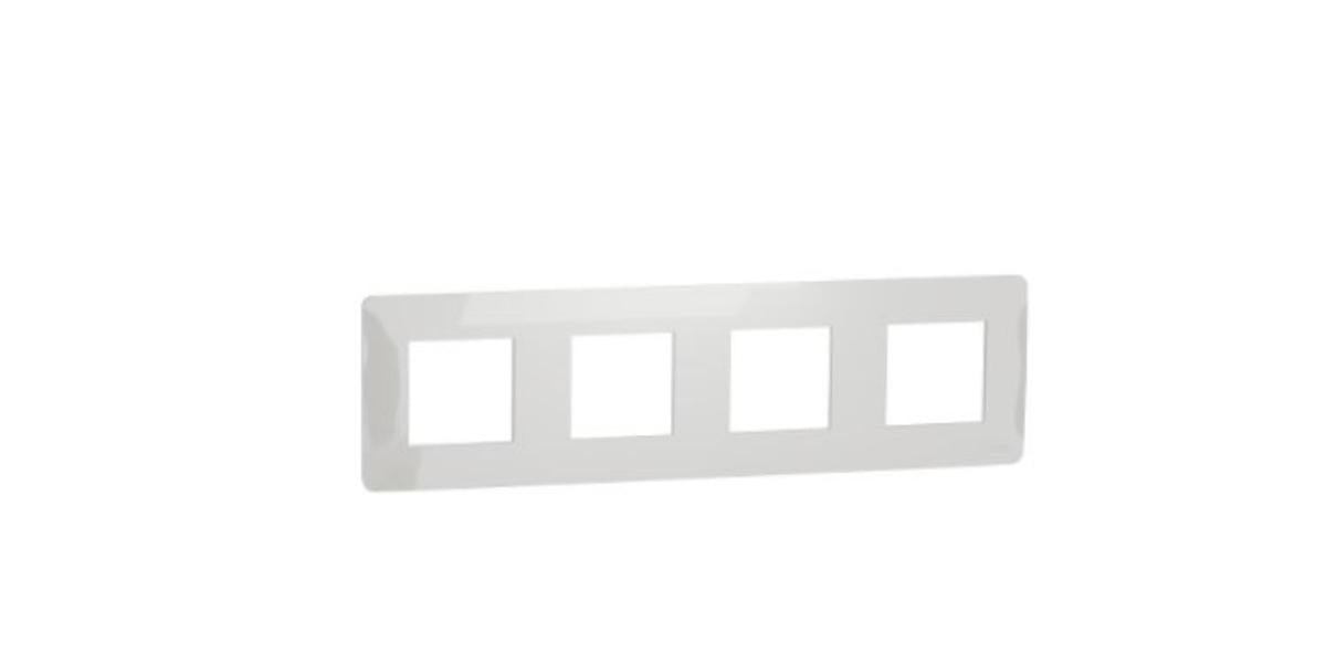 QUAD FRAME WHITE SCHNEIDER UNICA (NU200818)